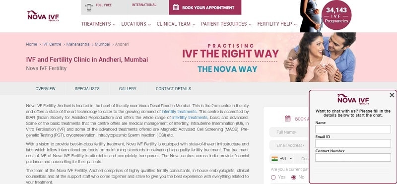 Nova IVF Fertility Clinic, best surrogacy centre in Chennai