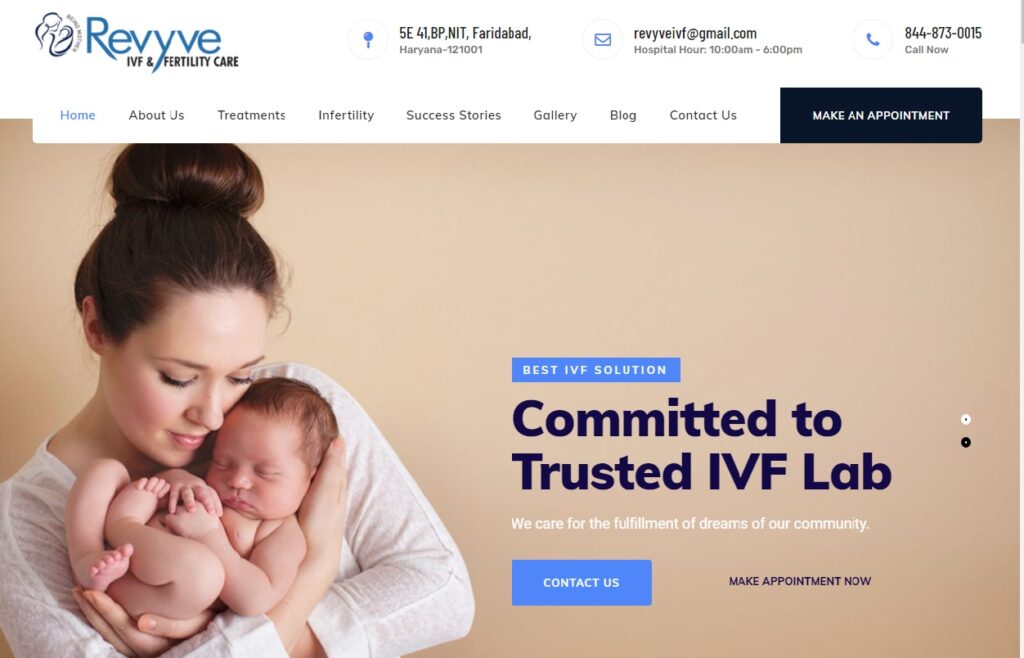 Revyve IVF Care, Faridabad