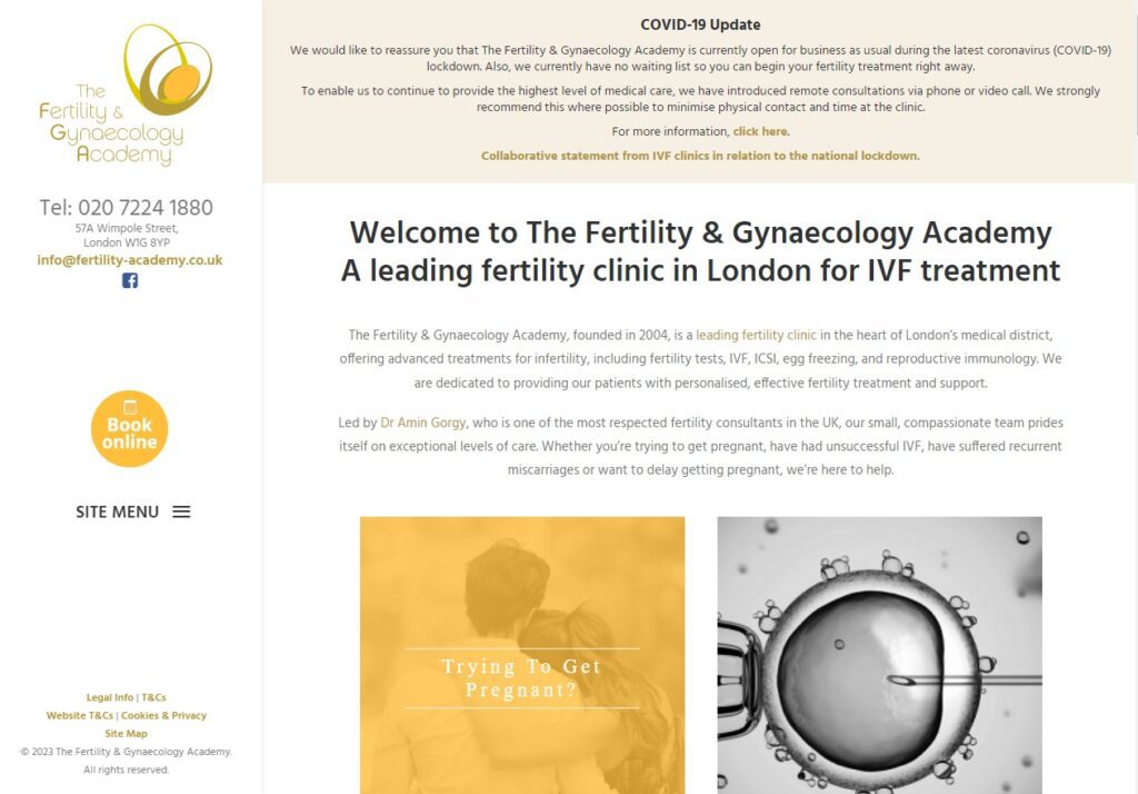 The Fertility and Gynecologists Academic