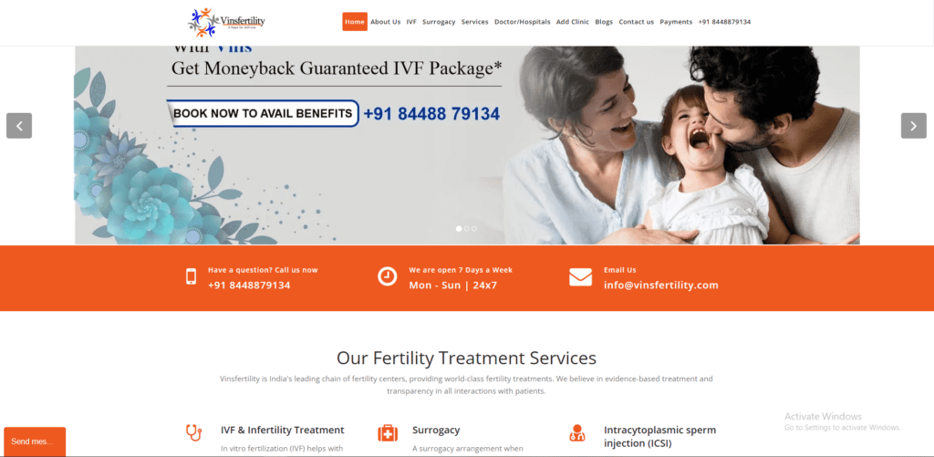 Best IVF Centre in India – Vins Fertility Centre